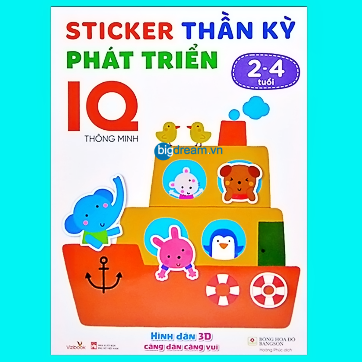 Sticker Thần Kỳ Phát Triển Toàn Diện IQ - EQ- CQ Cho Bé 2-4 Tuổi (Bộ 3 Quyển)