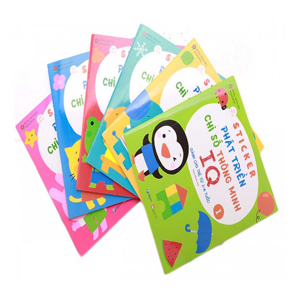 Sticker Phát Triển Chỉ Số Thông Minh IQ dành Cho Trẻ Từ 2-6 Tuổi (Bộ 6 Quyển) - 1