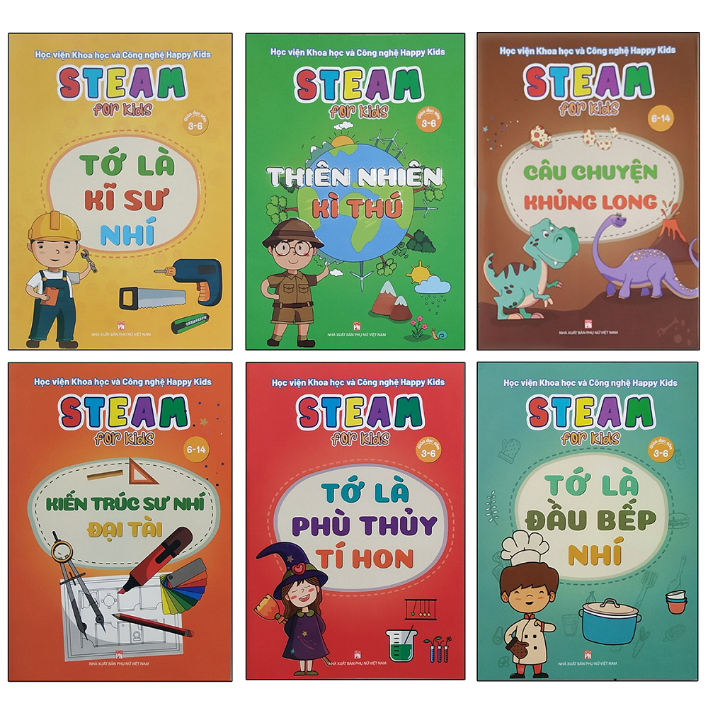 STEAM for Kids - Sách khoa học cho trẻ (Bộ 6 quyển) - 1