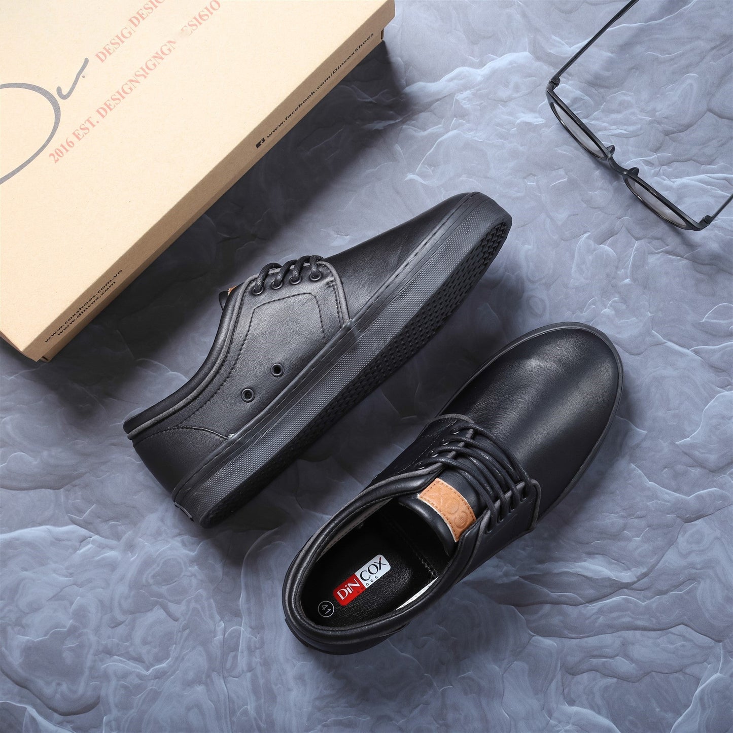 Giày Sneaker nam C03 BLACK-WOW - 9