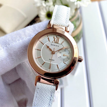 Đồng hồ dây da Nữ Casio SHE-3051LTD-7A - 2