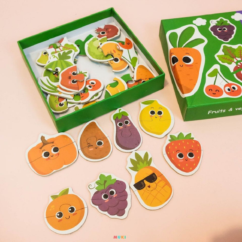 Đồ chơi lắp ghép rau củ - Fruits & Vegetables Puzzle (22 hình) - 1