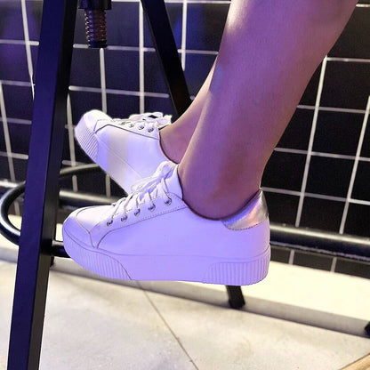 Giày Sneaker nữ D31 WHITE/ SILVER-WOW - 6