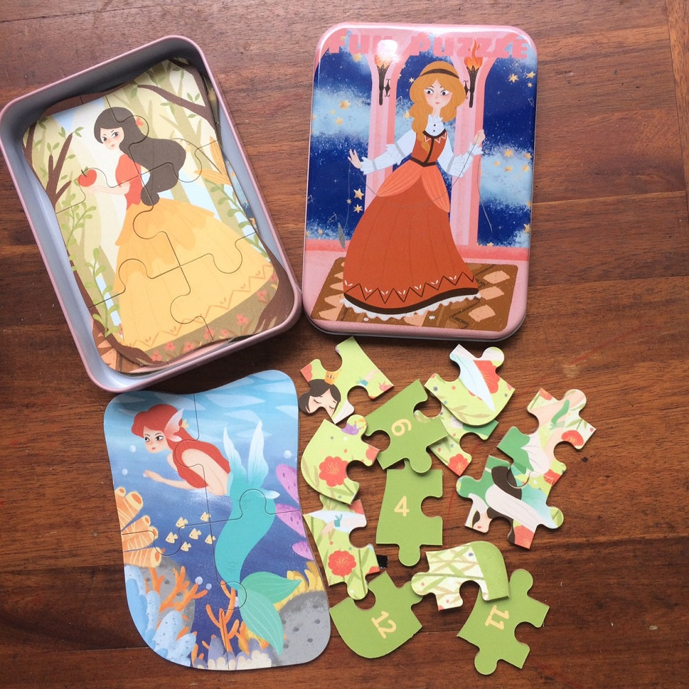 Đồ chơi ghép hình bằng gỗ Fun Puzzle 5in1 - Công chúa - 1