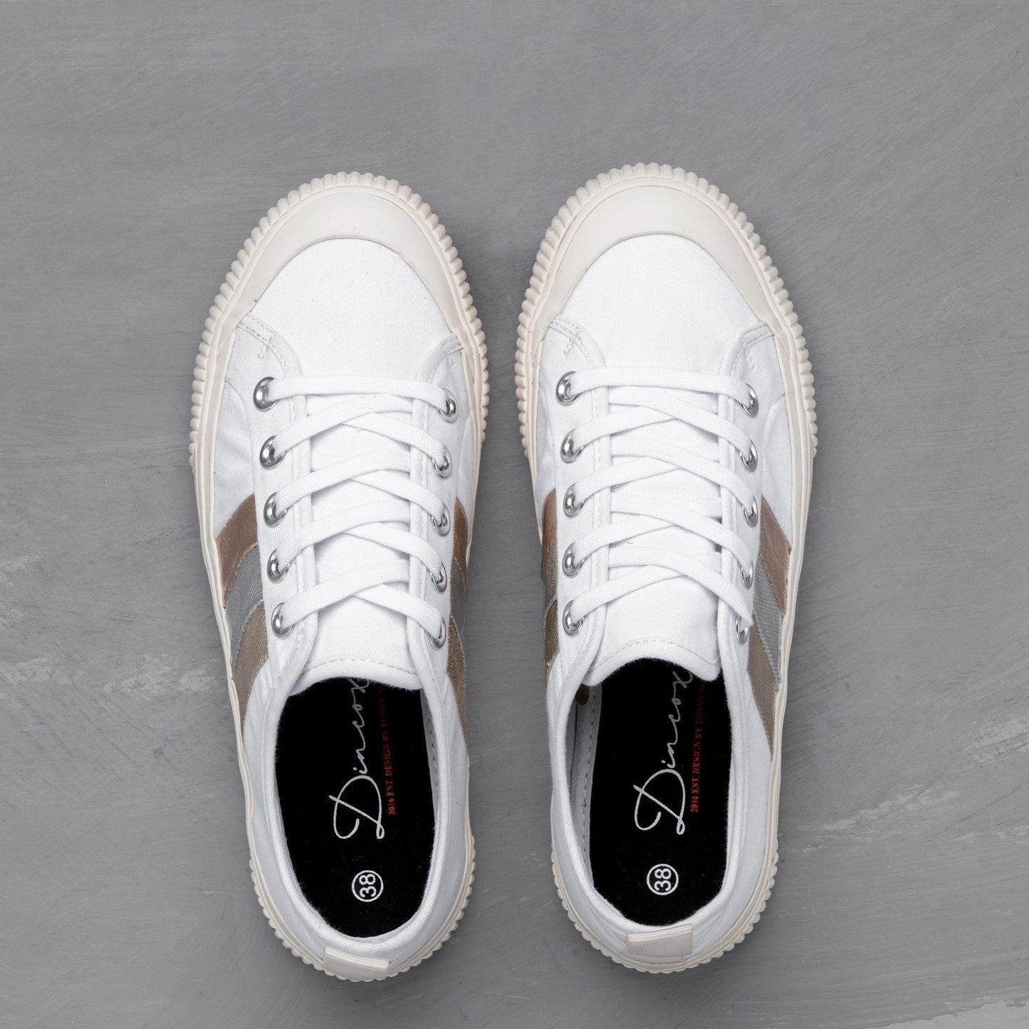 Giày Sneaker nữ C20 METALLIC WHITE-WOW - 4