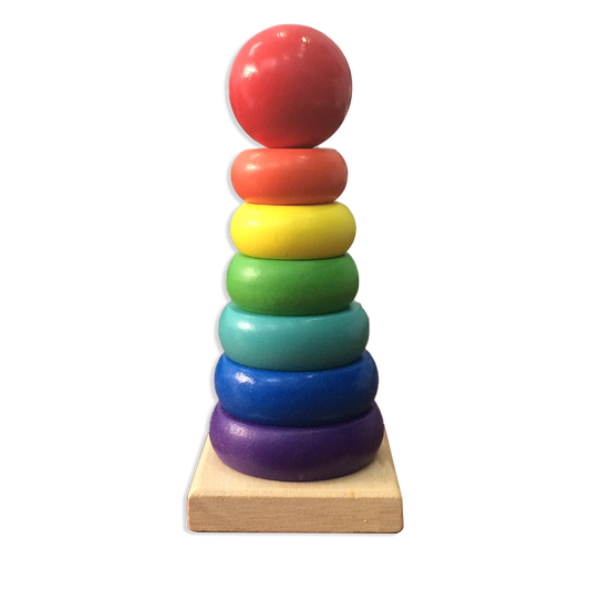 Đồ chơi tháp xếp chồng cho bé - Rainbow Tower - 1
