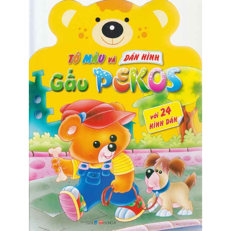 Tô Màu Và Dán Hình: Gấu Pekos - 1