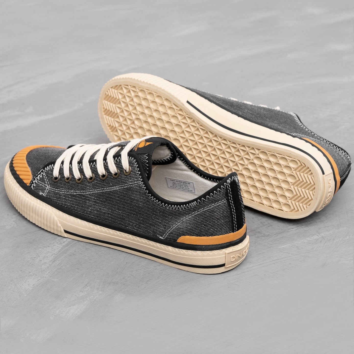 Giày Sneaker nam D21 BLACK WASH-WOW - 3