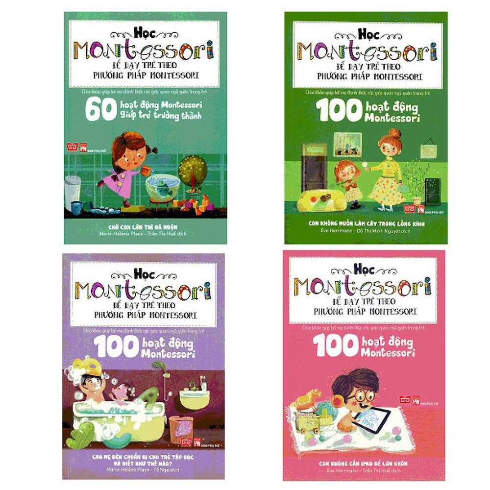 Học Montessori Để Dạy Trẻ Theo Phương Pháp Montessori (Bộ 4 Cuốn) - 1