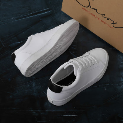 Giày Sneaker couple D20 WHITE BLACK-WOW - 7