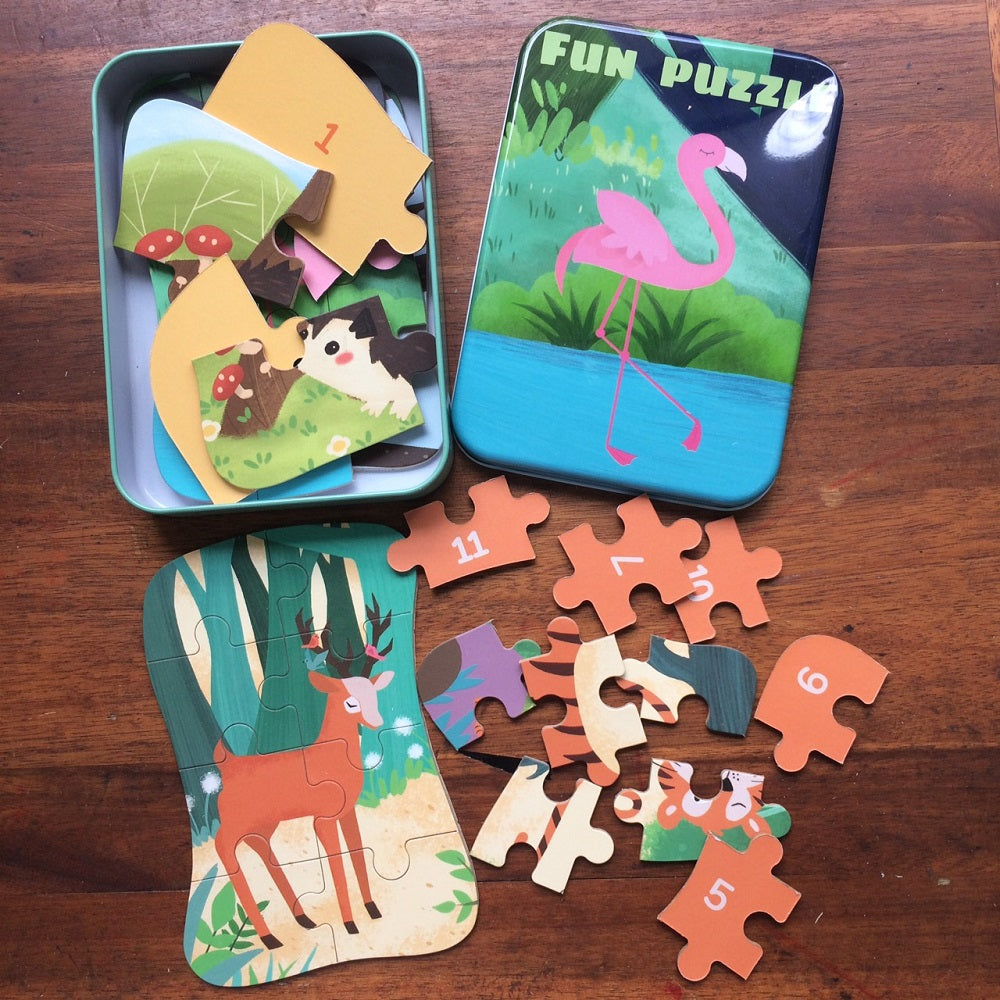 Đồ chơi ghép hình bằng gỗ Fun Puzzle 5in1 - Động vật - 1