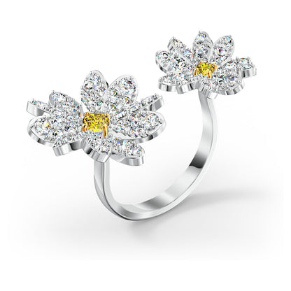 Nhẫn hoa nở vĩnh cữu Swarovski mạ Rhodium - Eternal Flower Open Ring - 2