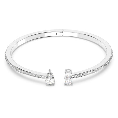 Lắc tay Swarovski mạ Rhodium - Attract cuff White