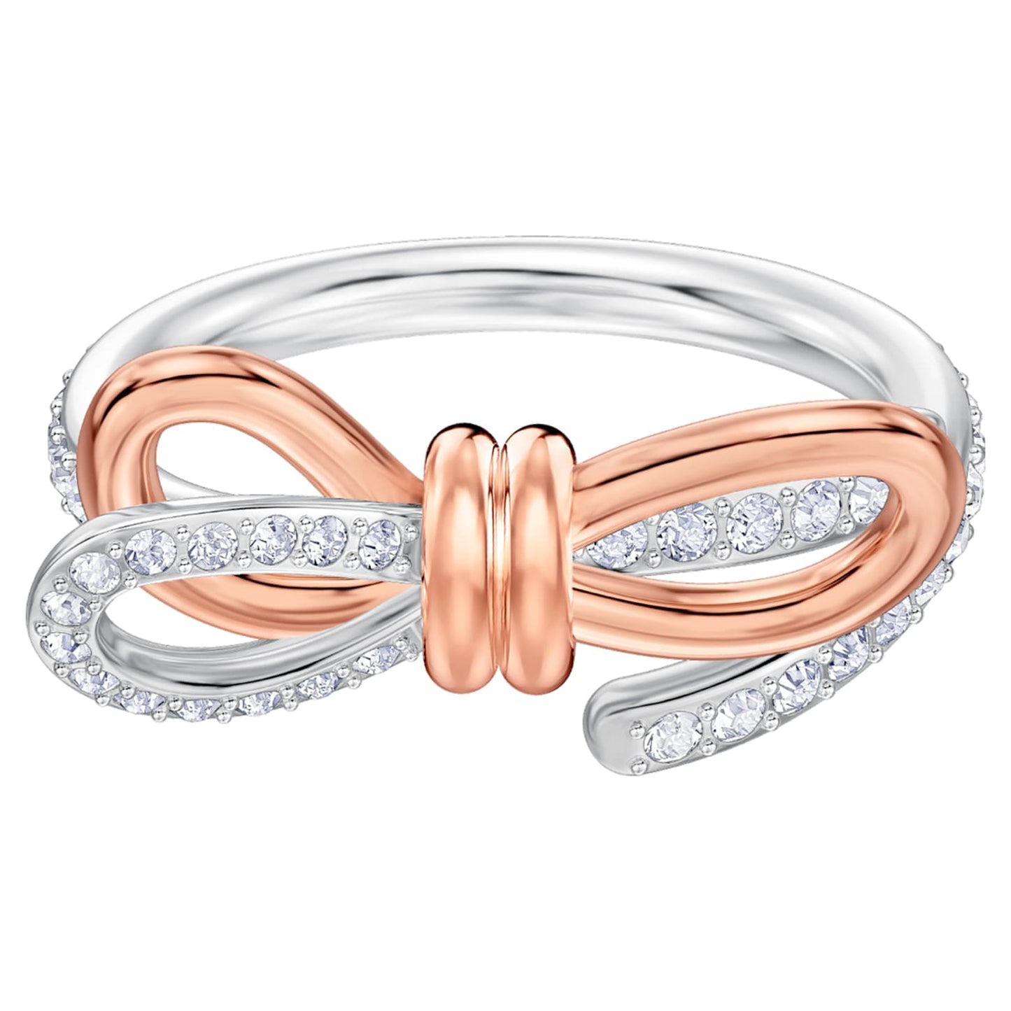 Nhẫn chiếc nơ trọn đời Swarovski - Lifelong Bow Ring Bow White Rose Gold - 1