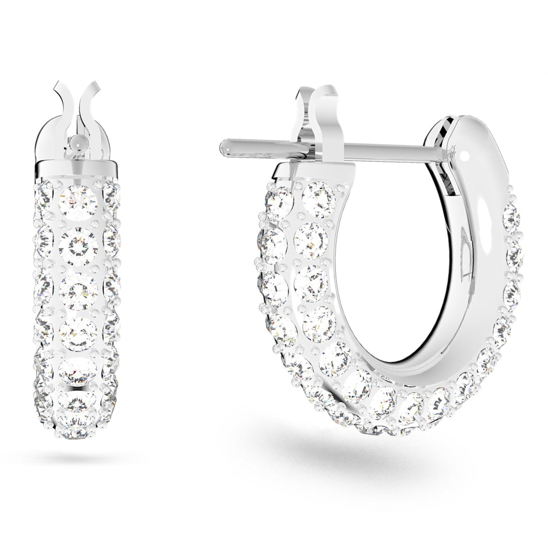 Bông tai mạ Rhodium Swarovski - Women's Earrings White Stone