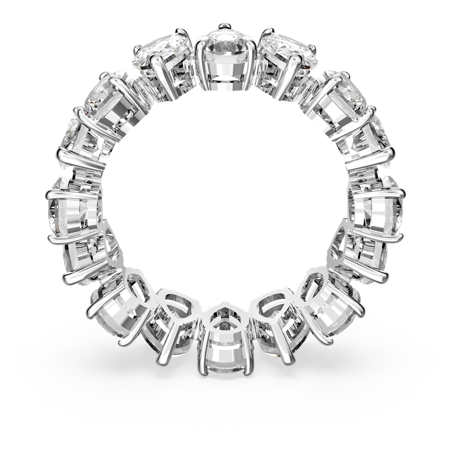 Nhẫn pha lê mạ Rhodium Swarovski - Vittore Ring Pear Cut White - 4